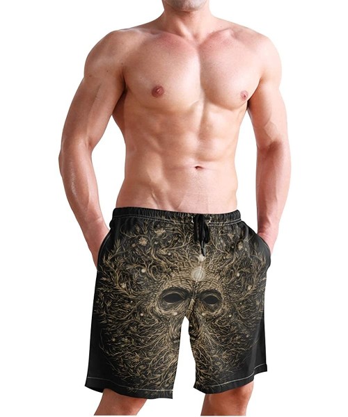 Board Shorts Forest Magic Character Old Tree Mens Swim Trunks Quick Dry Board Shorts Summer Beach Short with Pockets - CQ19E8...