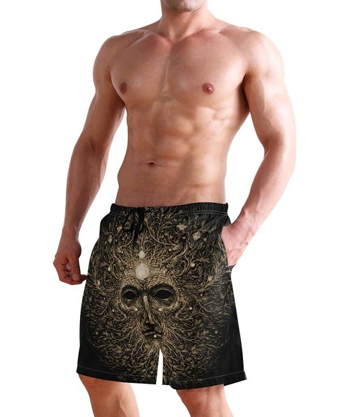 Board Shorts Forest Magic Character Old Tree Mens Swim Trunks Quick Dry Board Shorts Summer Beach Short with Pockets - CQ19E8...