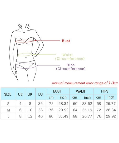 One-Pieces Women's One Piece Wavy Edge Trim Backless Bikini Padded Tummy Control Swimwear Swimsuit Bathing Suit Monokini Red ...