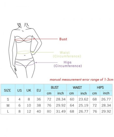 One-Pieces Women's One Piece Wavy Edge Trim Backless Bikini Padded Tummy Control Swimwear Swimsuit Bathing Suit Monokini Red ...