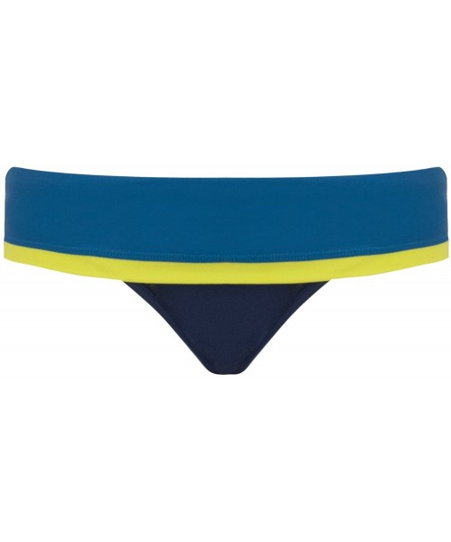 Bottoms Women's Maya Fold Over Brief - Blue Mix - CZ180A8NKMG