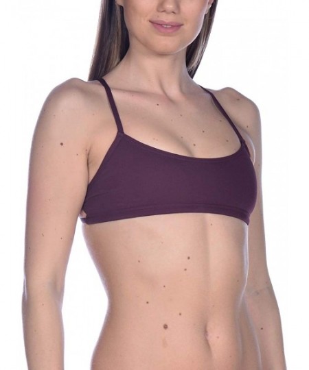 Tops Women's Rulebreaker Bandeau Play - Red Wine - CX18UQZG4WN