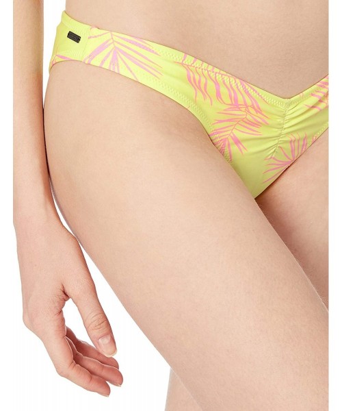 Bottoms Women's Take a Neon Vbottom Bikini Bottom - Neon Yellow - CX18KDKM79M