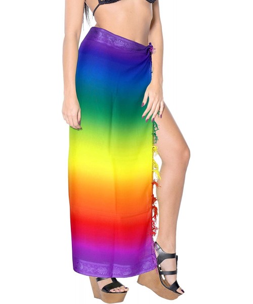 Cover-Ups Women's Plus Size Beach Sarong Cover Up Swimwear Wrap Pareo Full Long A - Multi_y632 - CP110GKMX5V