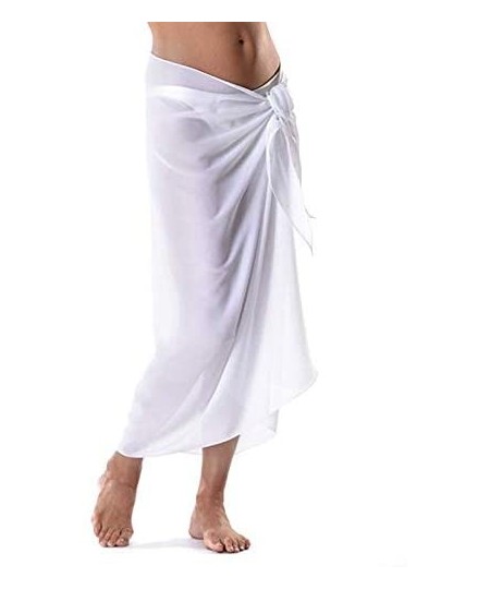 Cover-Ups Women's Swimwear Cover Ups Chiffon Beach Swimsuit Bikini Sarong Long Pareo Spa Wrap Skirts Scarf Shawls for Women G...