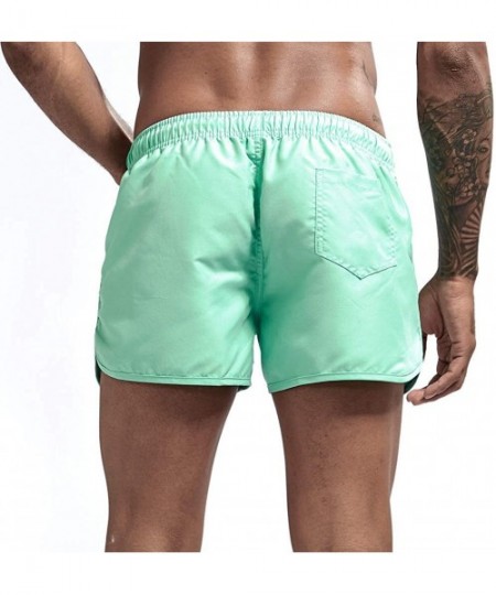 Trunks Men's Big & Tall Quick-Dry Swim Trunk fit Spring and Summer Splicing Swimming Trousers and Beach Surfing Shorts - Mint...