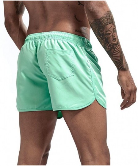 Trunks Men's Big & Tall Quick-Dry Swim Trunk fit Spring and Summer Splicing Swimming Trousers and Beach Surfing Shorts - Mint...