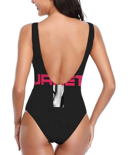 One-Pieces Moonder Bikinis Janet Jackson Womens One Piece Swimsuits White - Janet Jackson 5 - CR1996W7DGO