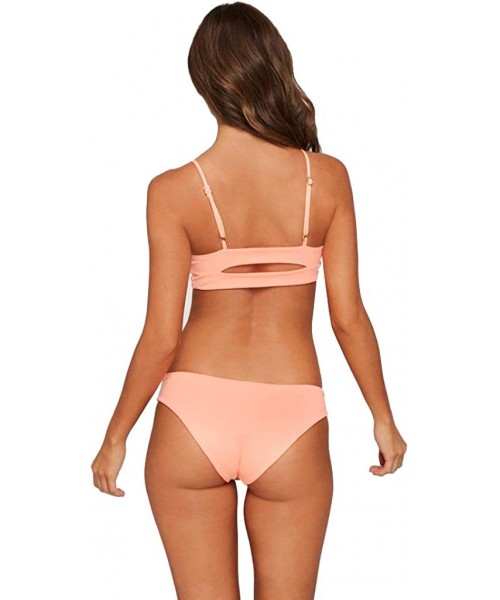 Bottoms Women's Sandy Bikini Bottoms - Coral Pink - CM18HOSGH0W