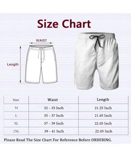 Board Shorts Mens Swim Trunks Quick Dry Beach Shorts Board Shorts Swimwear Bathing Suits with Pockets (Tuxedo) - Tropical Sun...