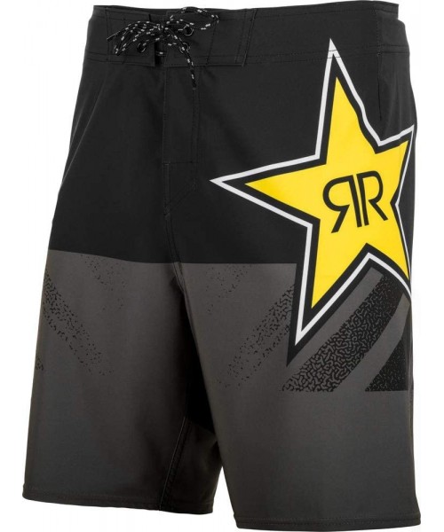 Board Shorts 2020 Rockstar Boardshorts (36) (Black) - Black Rockstar - C518ROZOGL3