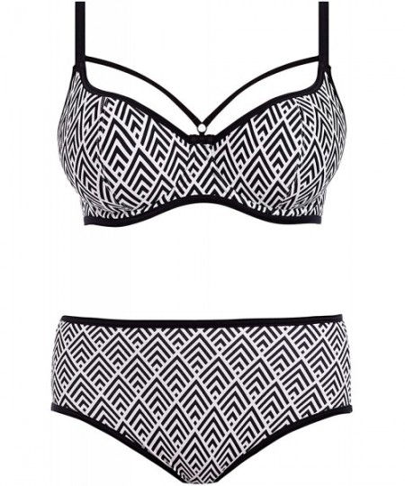 Tankinis Gatsby High-Waist Bikini Bottom - Monochrome - CB18L4DECMM