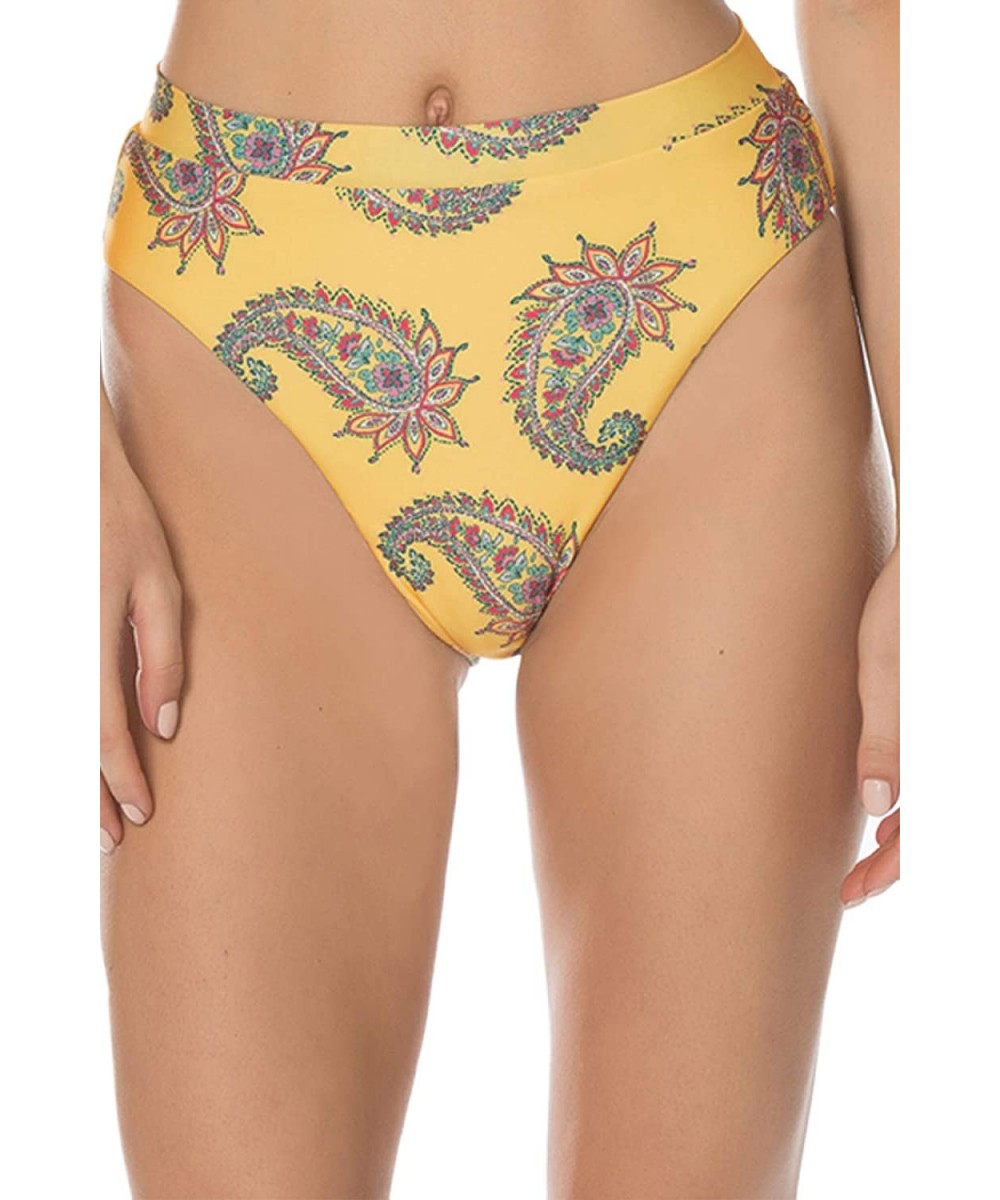 Bottoms Women's Little Havana High Leg High-Waisted Bikini Bottom Multi Small - CV189IQLTSY