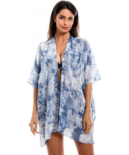 Cover-Ups Women's Swimsuit Beach Cover Up Bikini Coverups Beachwear Bathing Suit Beach Dress - Chiffon - CA193W4CSHZ