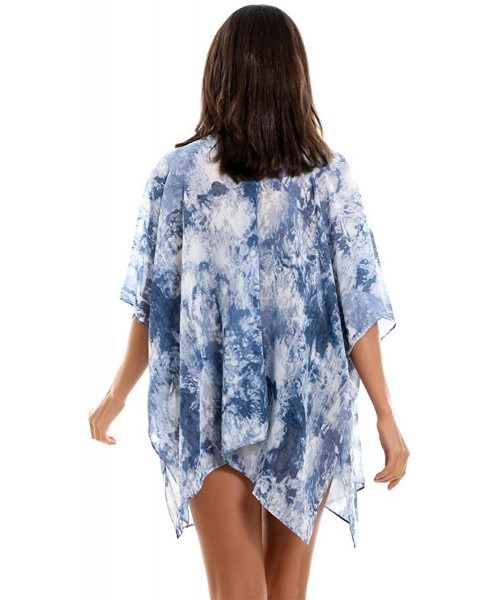 Cover-Ups Women's Swimsuit Beach Cover Up Bikini Coverups Beachwear Bathing Suit Beach Dress - Chiffon - CA193W4CSHZ