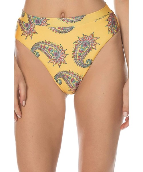 Bottoms Women's Little Havana High Leg High-Waisted Bikini Bottom Multi Small - CV189IQLTSY