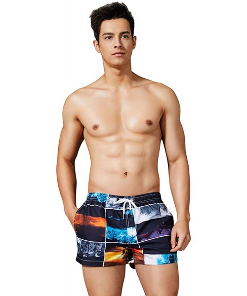 Board Shorts Mens Sports Board Beach Surf Shorts - 91303 Black - CO18SLYE0RX