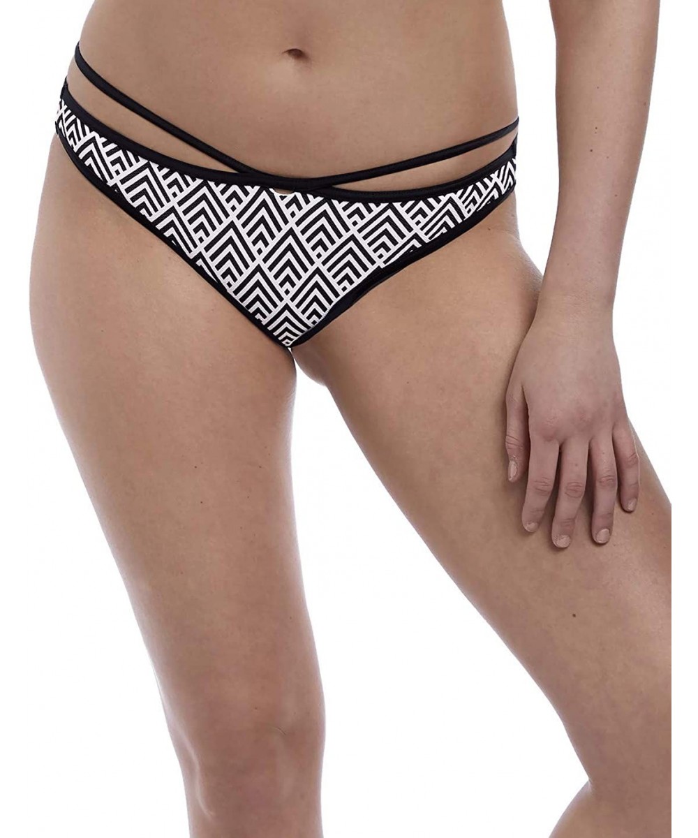 Tankinis Gatsby Italini Strappy Bikini Bottom - Monochrome - CX18L400ZLL