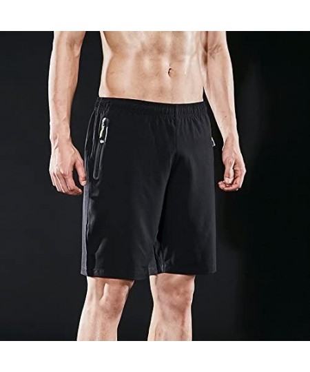 Trunks Mens Workout Quick Dry Shorts - Black - CD182AWNDHD