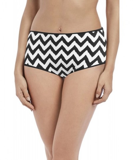 Tankinis Womens Making Waves High Waist Swim Brief - Black - CS1888KHHOH