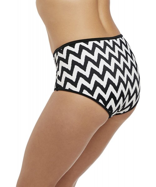 Tankinis Womens Making Waves High Waist Swim Brief - Black - CS1888KHHOH