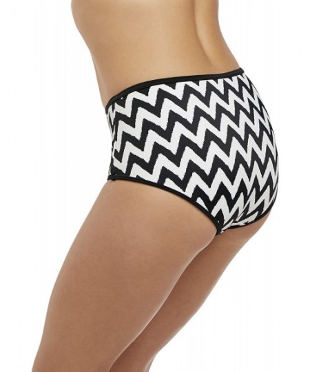 Tankinis Womens Making Waves High Waist Swim Brief - Black - CS1888KHHOH