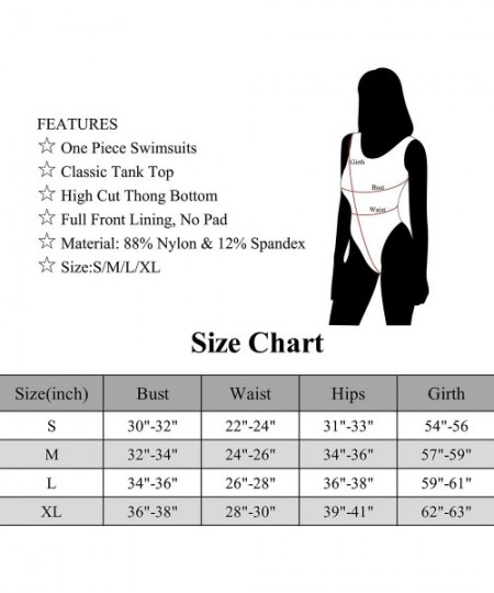 One-Pieces Women's 80s/90s Leotards High Cut One Piece Swimsuits Spandex Tank Thong Bathing Suits - Violet - C719C2C84SR