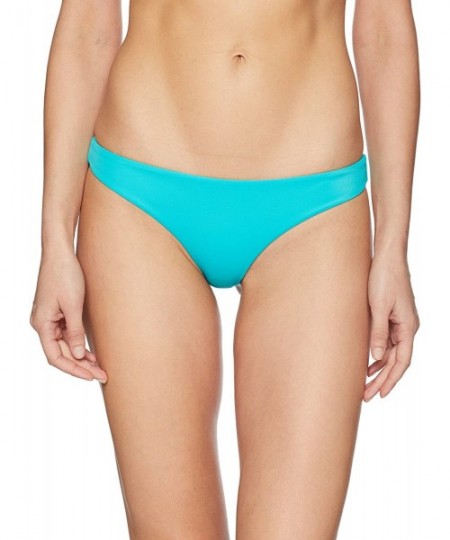 Tankinis Women's Solid Basic Isle Skimpy Bikini Bottom - Dusty Aqua - C9186Z4EH9C