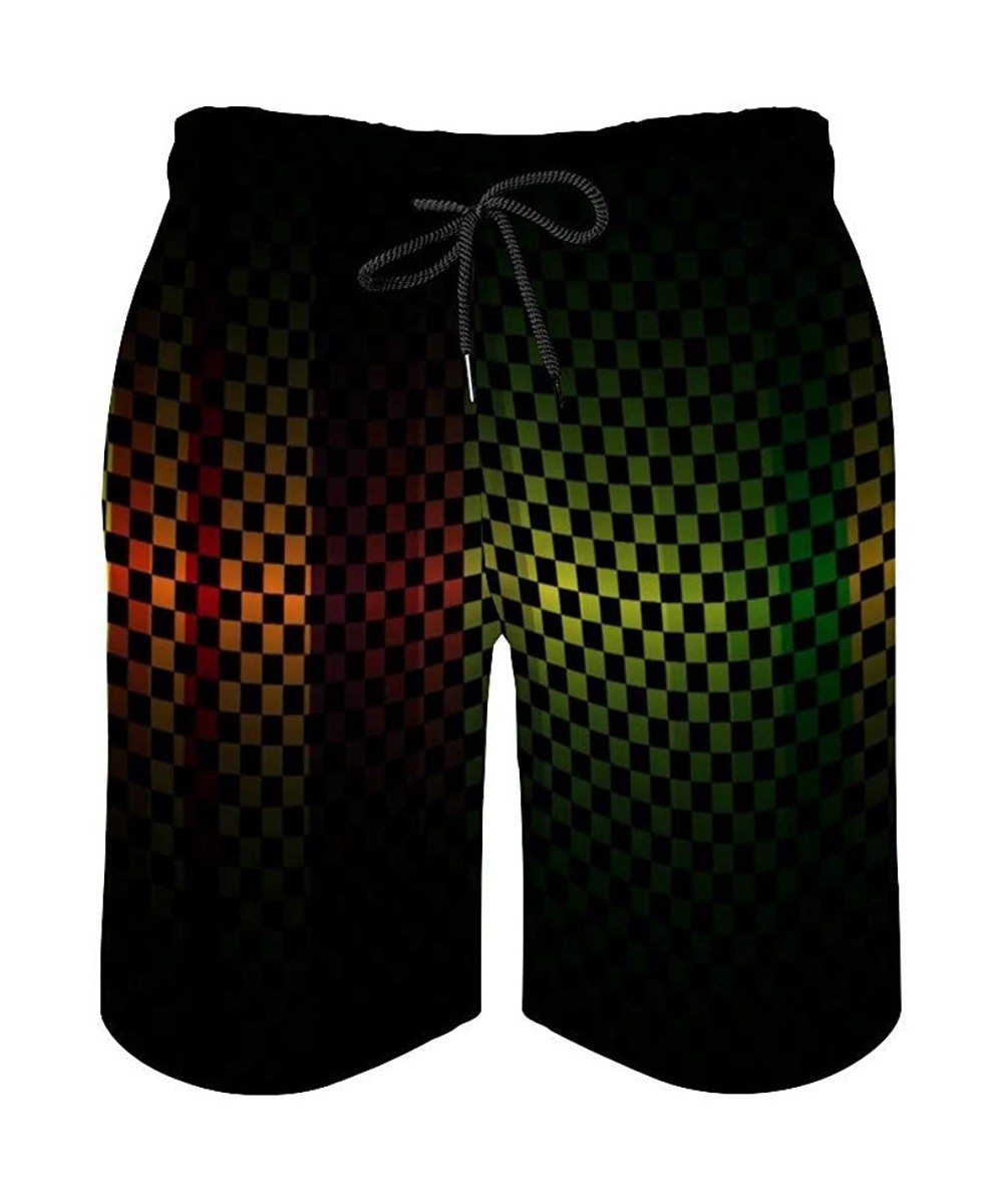 Board Shorts Men's Casual Shorts Beachwear Swim Board Shorts Breathable Surfing Beach Pants - Traditional Pattern Repeating G...