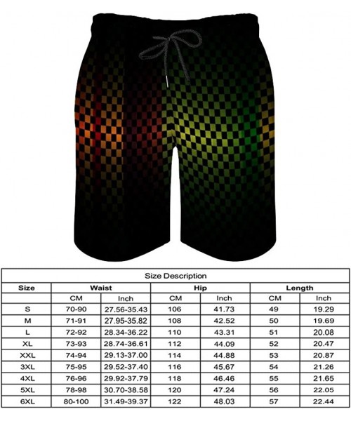 Board Shorts Men's Casual Shorts Beachwear Swim Board Shorts Breathable Surfing Beach Pants - Traditional Pattern Repeating G...