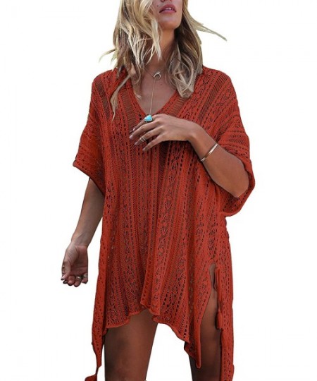 Cover-Ups Women's Summer Swimsuit Bikini Beach Swimwear Cover up - Caramel - CX18C78RSEL