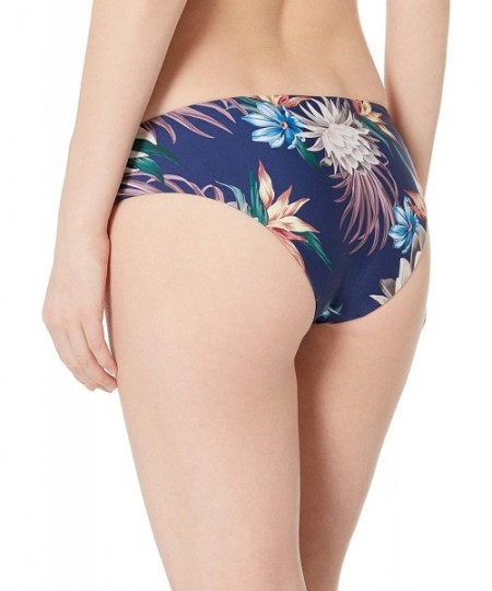 Sets Women's High Leg Swimsuit Bikini Bottom - Off Tropic Navy - C718IKS3968