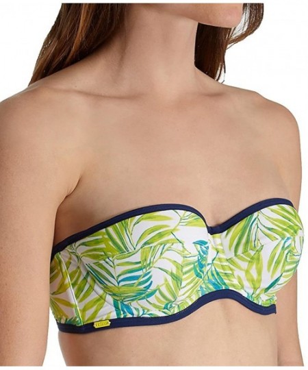 Tops Women's Avril Bra-Sized Bandeau Bikini Top - Palm Print - CV12O7PBHAR