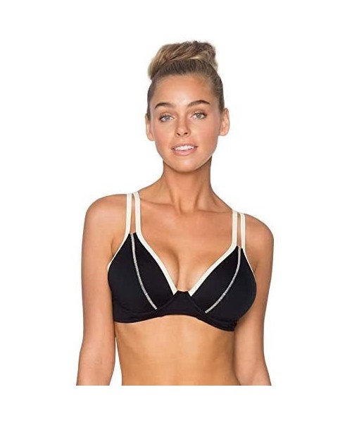 Tops Women's On Point Black Avalon Bikini Top 38/DD/Black - CZ17Z2O2GLG