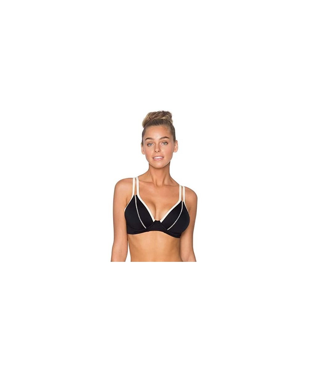 Tops Women's On Point Black Avalon Bikini Top 38/DD/Black - CZ17Z2O2GLG