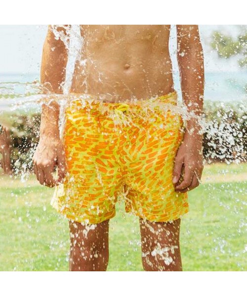 Board Shorts Mens Color Changing Beach Shorts Temperature Sensitive Beach Swimming Shorts Male Briefs Bathing Shorts.(S-XXXL)...