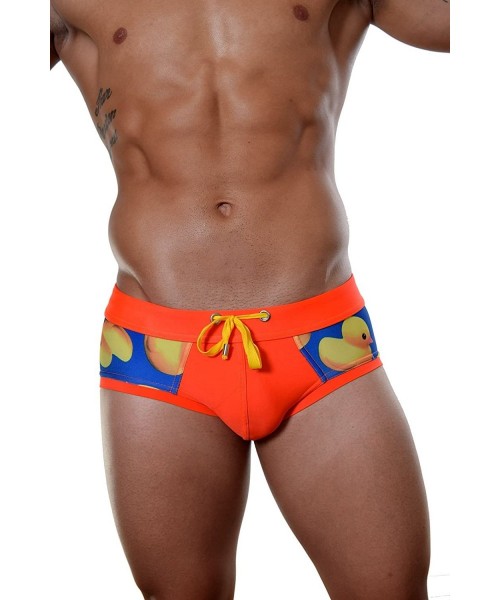 Briefs Rubber Ducky Swim Brief - Orange - C41208P9SPB