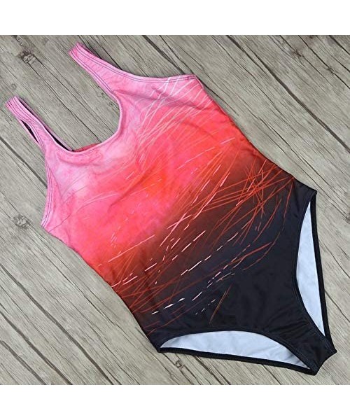 One-Pieces Women's One Piece Swimsuits Athletic Training Swimwear Bathing Suits for Women - Red - CD19444KZM9