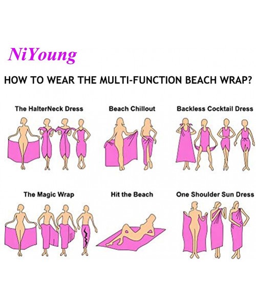 Cover-Ups Women Chiffon Scarf Summer Beach Wrap Skirt Swimwear Bikini Cover-up - Alpacas Art Print - CP190HKMS5L