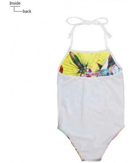 Sets Little Girls One Piece Swimsuit Animal Printed Bathing Suit Surfer Short - Pattern-3 - CM18R48KDAI