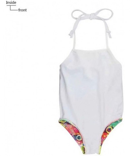 Sets Little Girls One Piece Swimsuit Animal Printed Bathing Suit Surfer Short - Pattern-3 - CM18R48KDAI