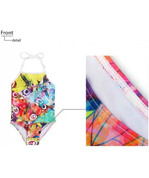 Sets Little Girls One Piece Swimsuit Animal Printed Bathing Suit Surfer Short - Pattern-3 - CM18R48KDAI