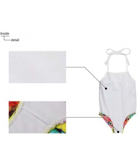 Sets Little Girls One Piece Swimsuit Animal Printed Bathing Suit Surfer Short - Pattern-3 - CM18R48KDAI