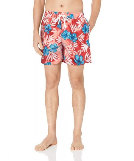 Trunks Men's Swim Trunks - Vacay Red - C218LRNZL49