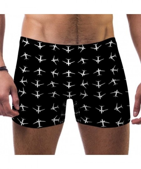 Racing Planes Motif Pattern Swimsuits Swim Trunks Shorts Athletic Swimwear Boxer Briefs Boardshorts - C919E4R97TY