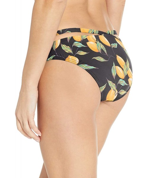 Bottoms Women's Stella Strappy Hipster Bikini Bottom Swimsuit - Limoncello - CI18GWMIC7D