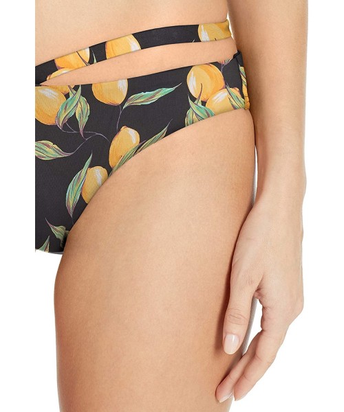 Bottoms Women's Stella Strappy Hipster Bikini Bottom Swimsuit - Limoncello - CI18GWMIC7D