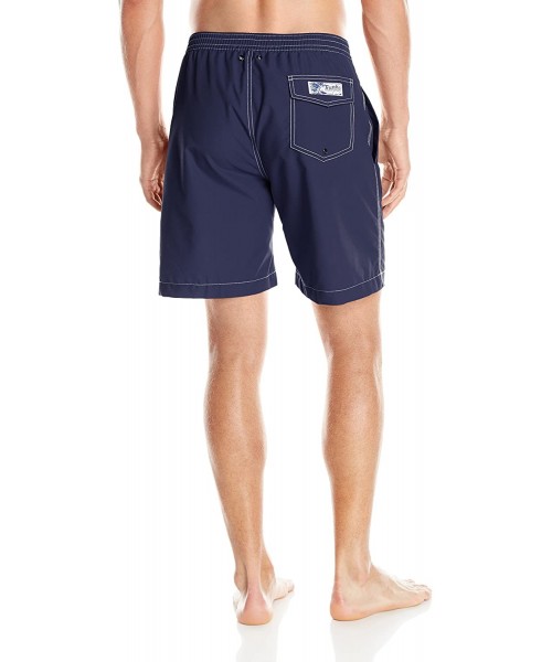 Trunks Men's Swami 8 Inch Solid Swim - Marine - C712D73PCKL