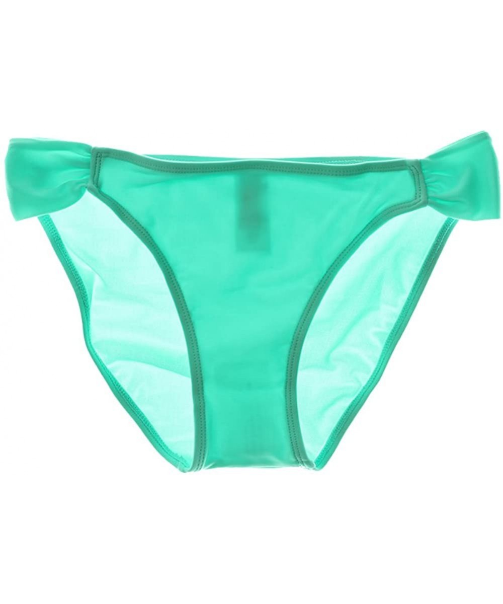 Bottoms Women's Side-Tab Hipster Bikini Bottoms - Seafoam - CX11YEQGGY7