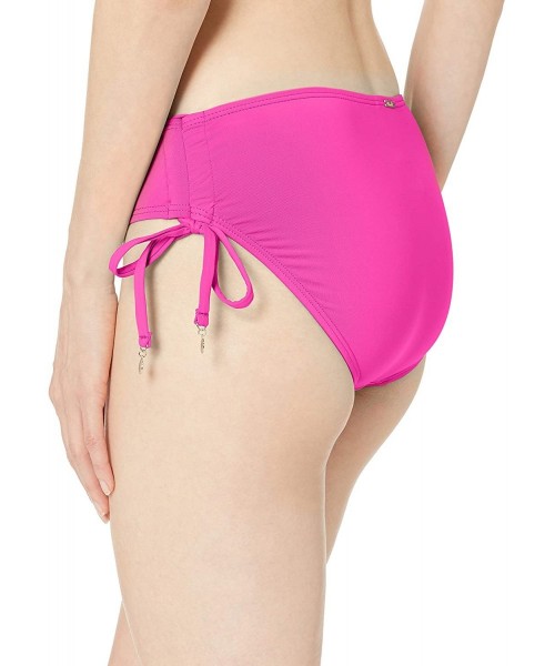 Tankinis Women's Alex Solid Side Tie Adjustable Bikini Swim Bottom - New Pink - CQ18K2RUX75